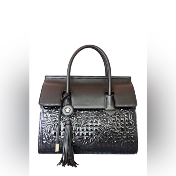 VERSACE VANITAS QUILTED LEATHER HANDBAG - Picture 4 of 12